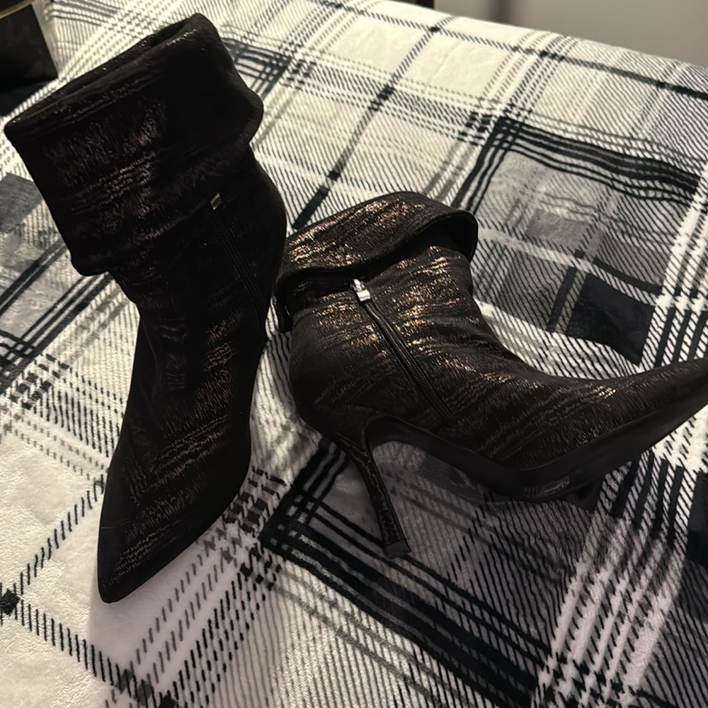 Elegant Black Stiletto Ankle Boots